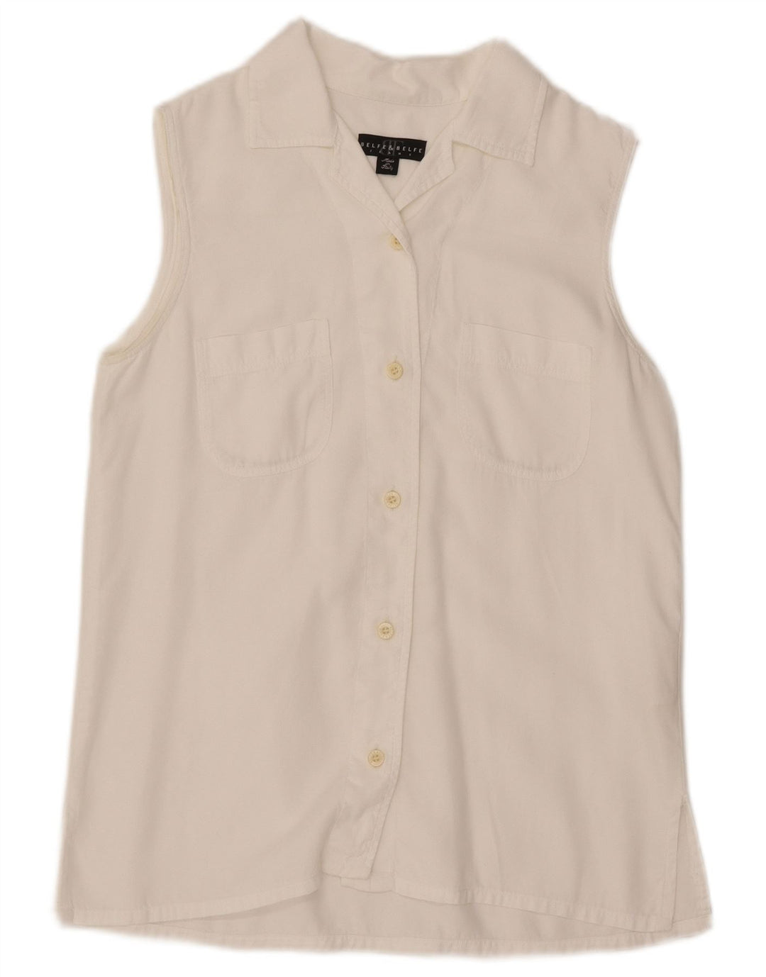 Γυναικείο αμάνικο πουκάμισο Belfe & Belfe Μπλούζα IT 42 Medium White Lyocell