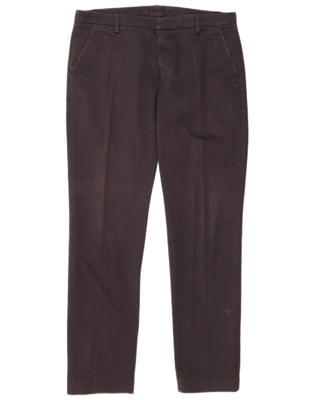 Dondup Ανδρικό παντελόνι Chino Slim W35 L33 Γκρι βαμβακερό