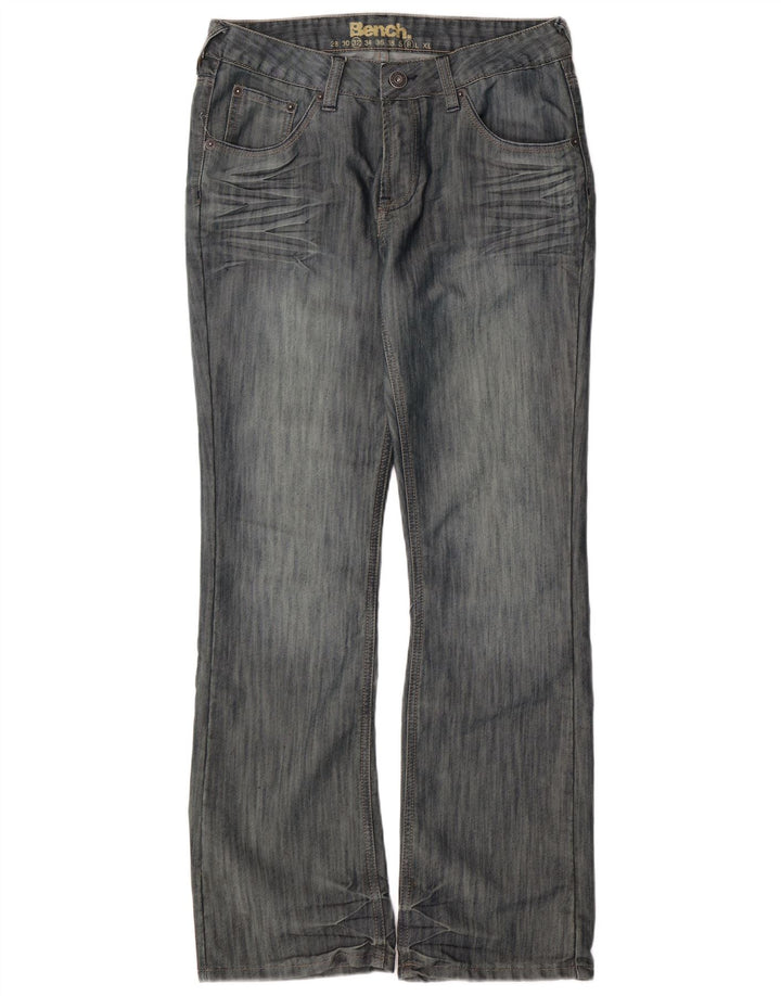 ΠΑΓΚΟΣ Ανδρικό τζιν μποτάκι με κανονική εφαρμογή W32 L31 Μπλε βαμβακερό