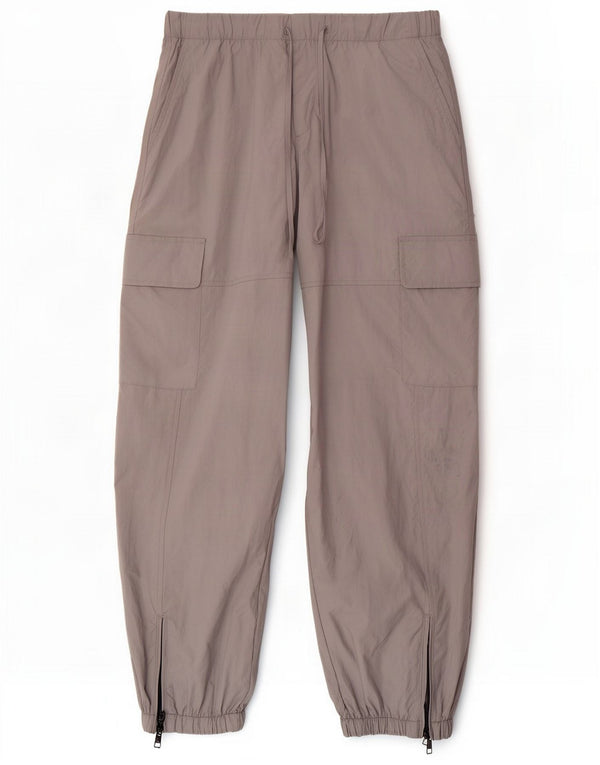 Zara Mens Joggers Cargo Trousers XS W24 L28 Grey Polyamide