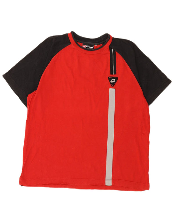 Ανδρικό μπλουζάκι Lotto Top Medium Red Colourblock