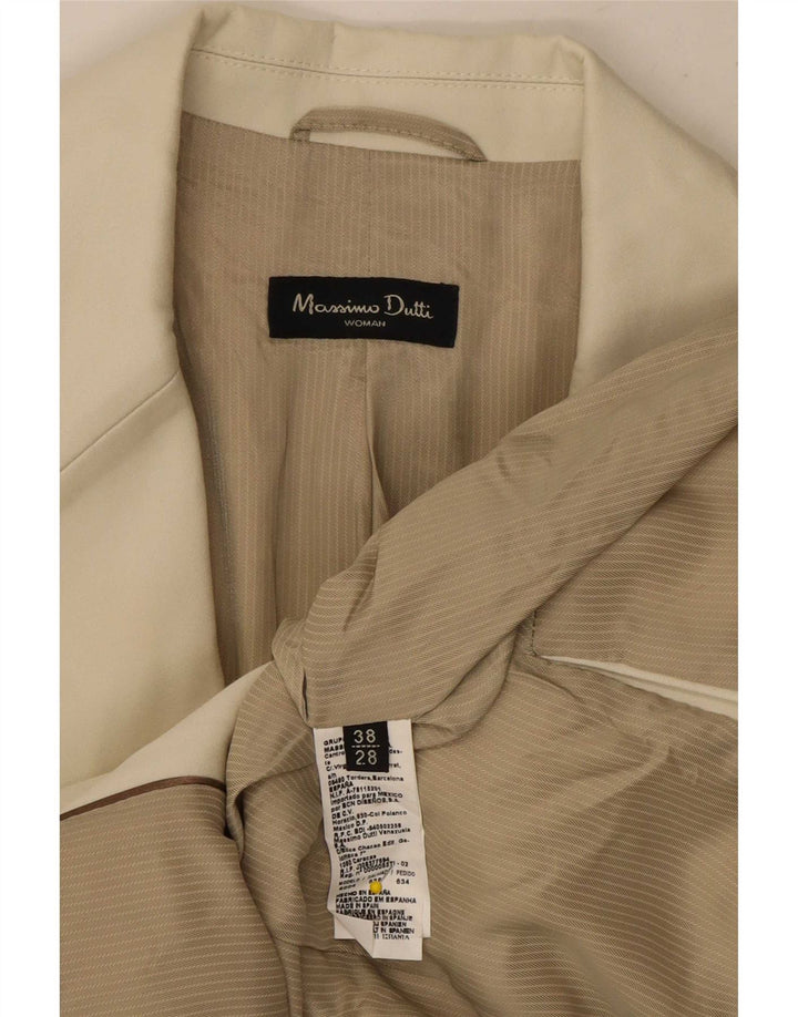 Massimo Dutti Ανδρικό σακάκι μπλέιζερ EU 38 Small Off White Βαμβακερό