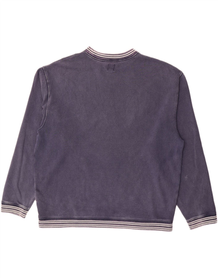 Ανδρικό γραφικό φούτερ Gap Jumper Μεγάλο μπλε ριγέ βαμβακερό