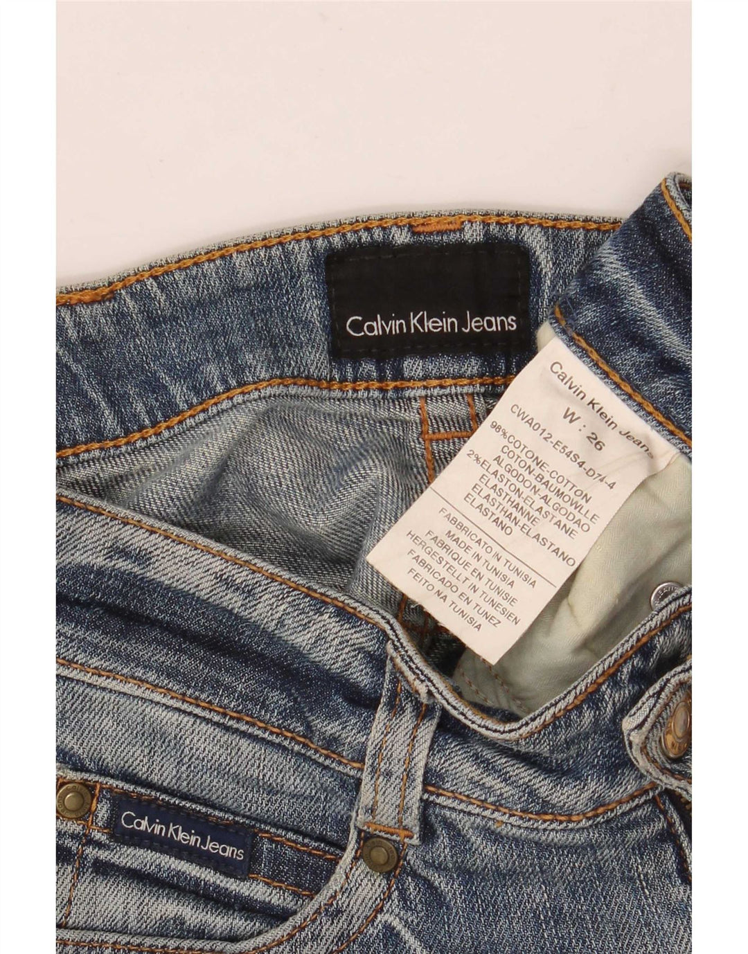 Calvin Klein Γυναικείο Slim Jeans W26 L30 Blue Cotton