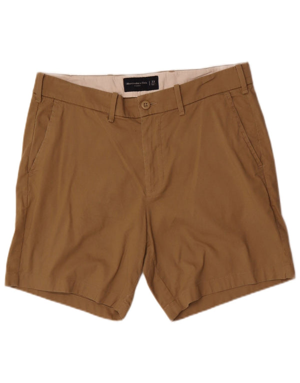 Ανδρικό σορτς Chino Abercrombie & Fitch W33 Βαμβακερό μεσαίο μπεζ
