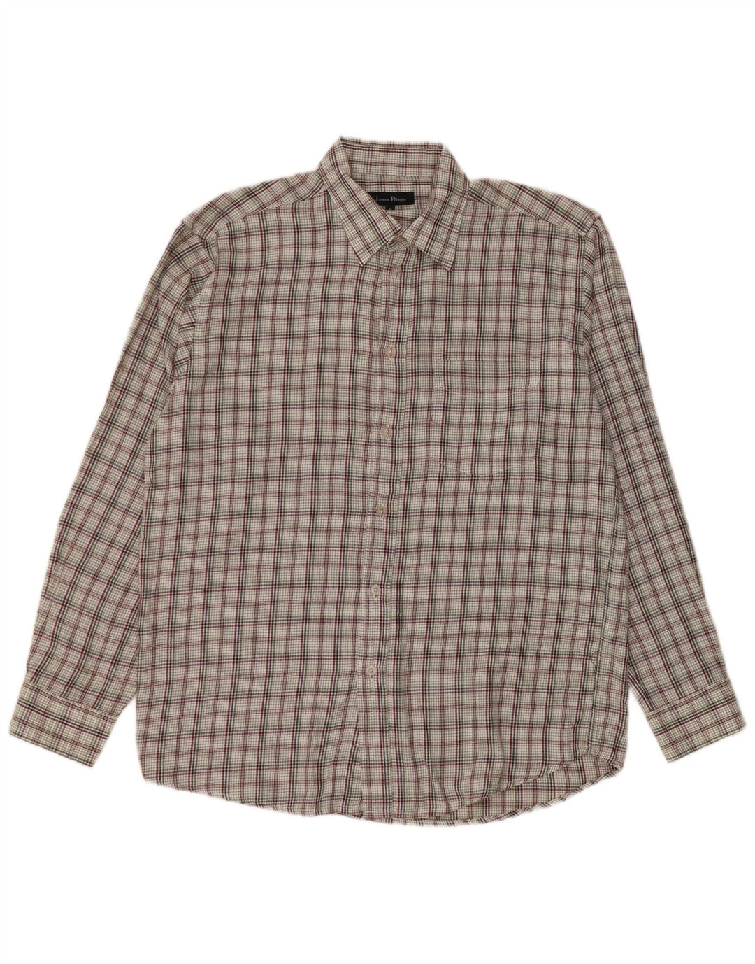 JAMES PRINGLE Ανδρικό πουκάμισο μεσαίο πολύχρωμο καρό πολυεστέρα