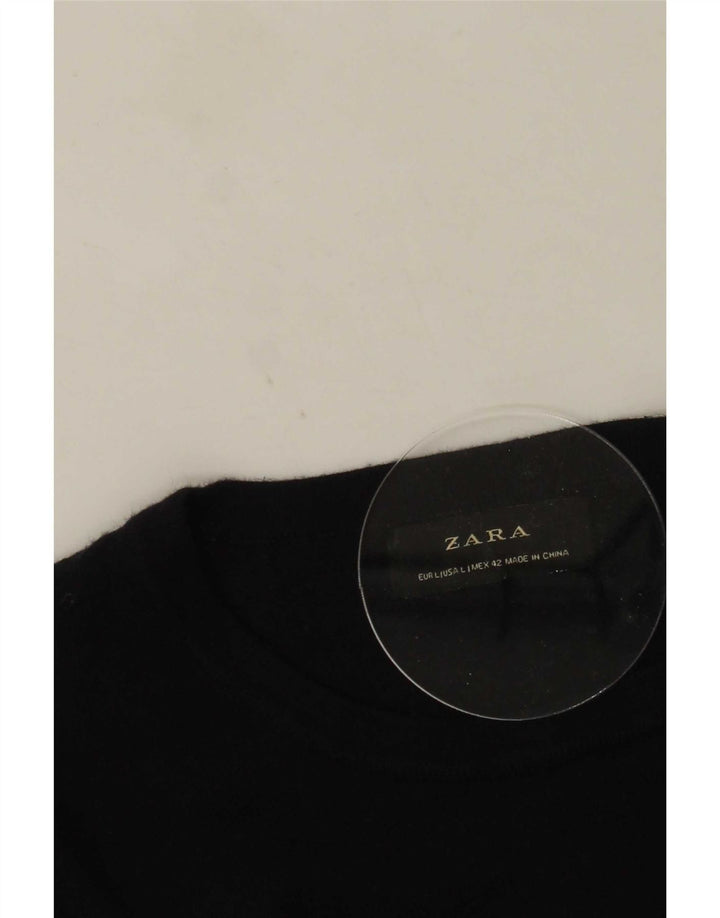 Ανδρικό πουλόβερ Zara Crew Neck Jumper Μεγάλο Navy Blue