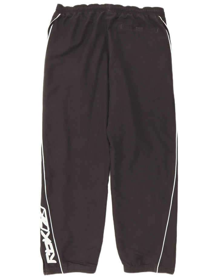 Ανδρική φόρμα γραφικής Reebok Παντελόνι Joggers Μεγάλο Μαύρο Πολυεστέρα