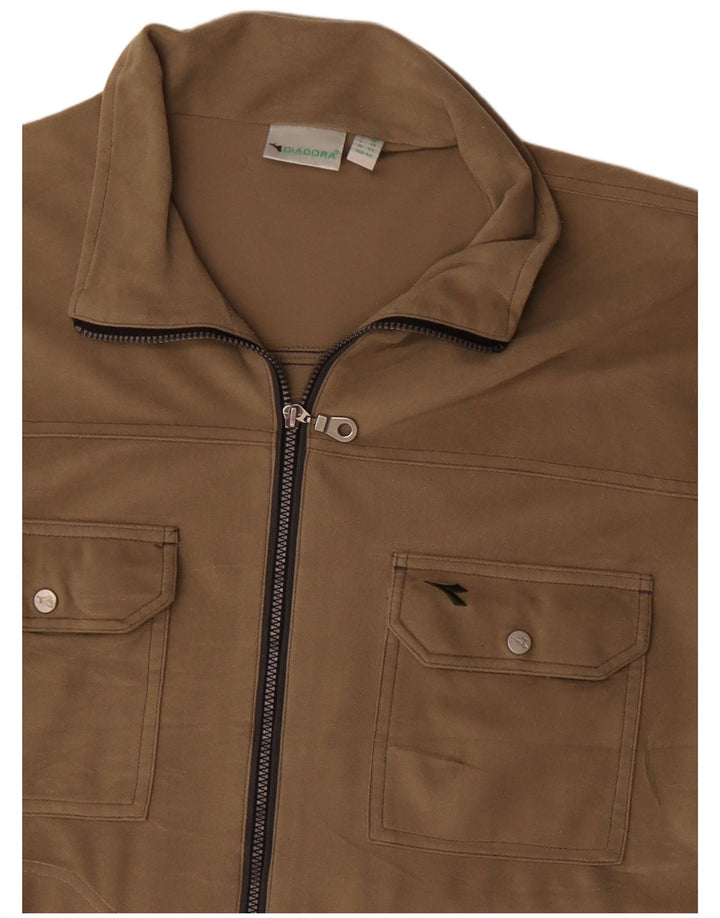Ανδρική φόρμα Diadora Top Jacket UK 44 XL Beige