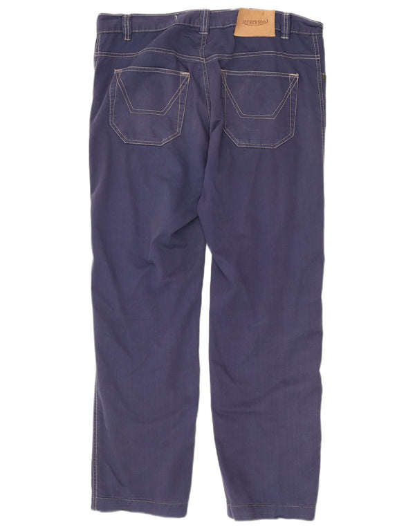 Jeckerson Ανδρικό ίσιο τζιν IT 50 Large W34 L28 Navy Blue Cotton