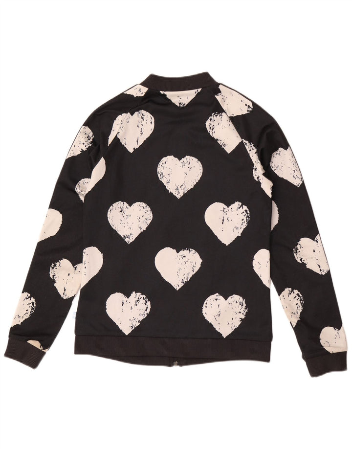 Γυναικεία αθλητική φόρμα γραφικών Adidas Top Jacket IT 42 Medium Black Heart