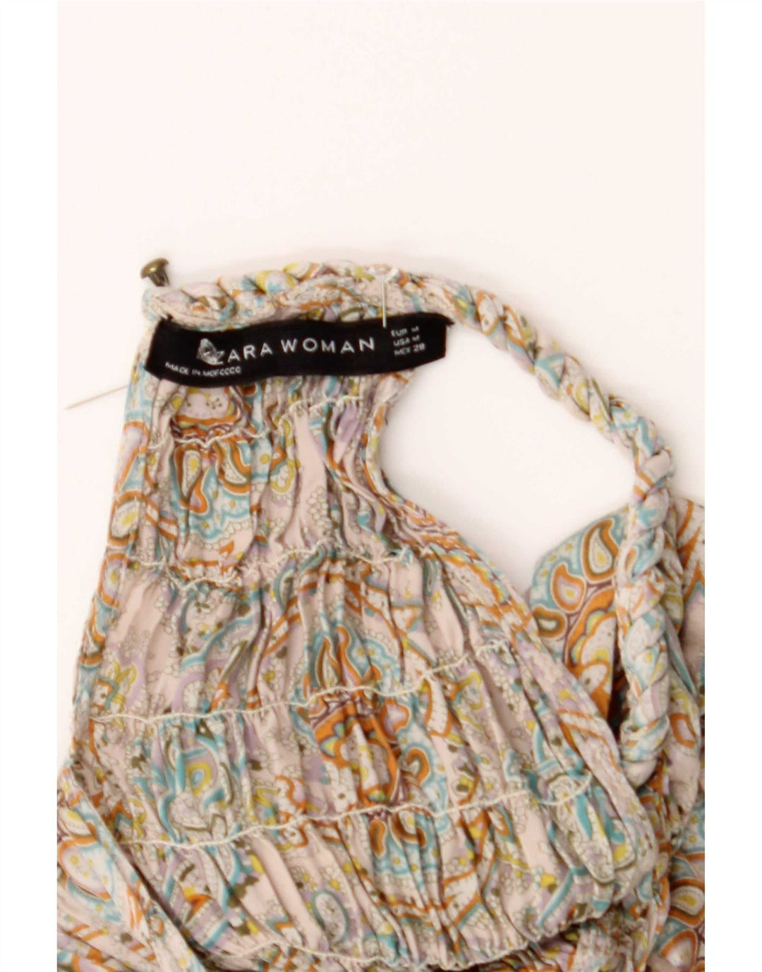 Zara Γυναικείο Oversized Sundress UK 14 Medium πολύχρωμο Paisley