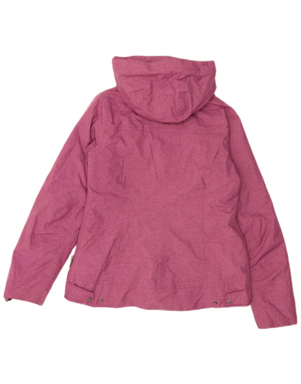 Jack Wolfskin γυναικείο μπουφάν με κουκούλα αντιανεμικό UK 12/14 Medium Pink
