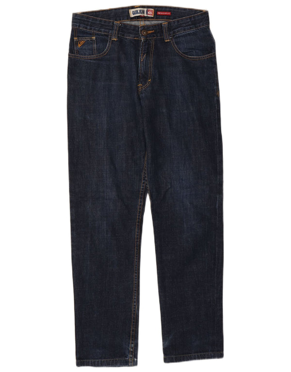 Quiksilver Boys Tapered Jeans 15-16 ετών W32 L29 Navy Blue Cotton