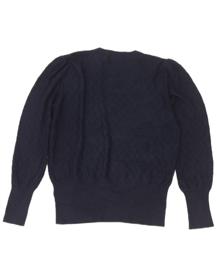 Marks & Spencer Γυναικείο πουλόβερ με λαιμόκοψη UK 12 Medium Navy Blue