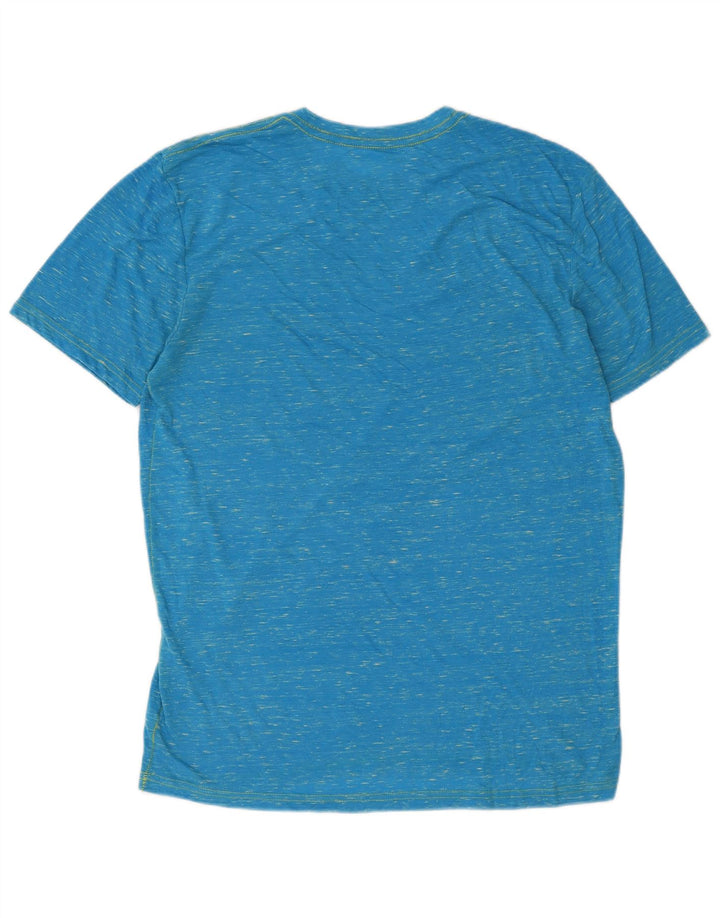 Ανδρικό γραφικό T-Shirt Hurley Top Large Blue Flecked Cotton