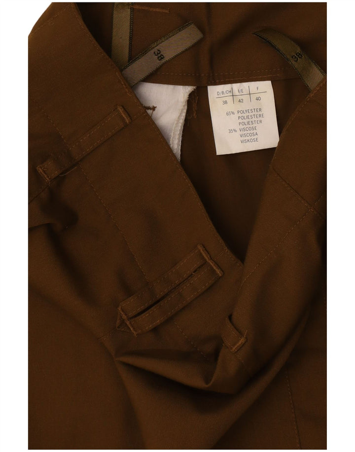 Vintage γυναικείο καθημερινό παντελόνι EU 38 Medium W28 L30 Khaki Polyester