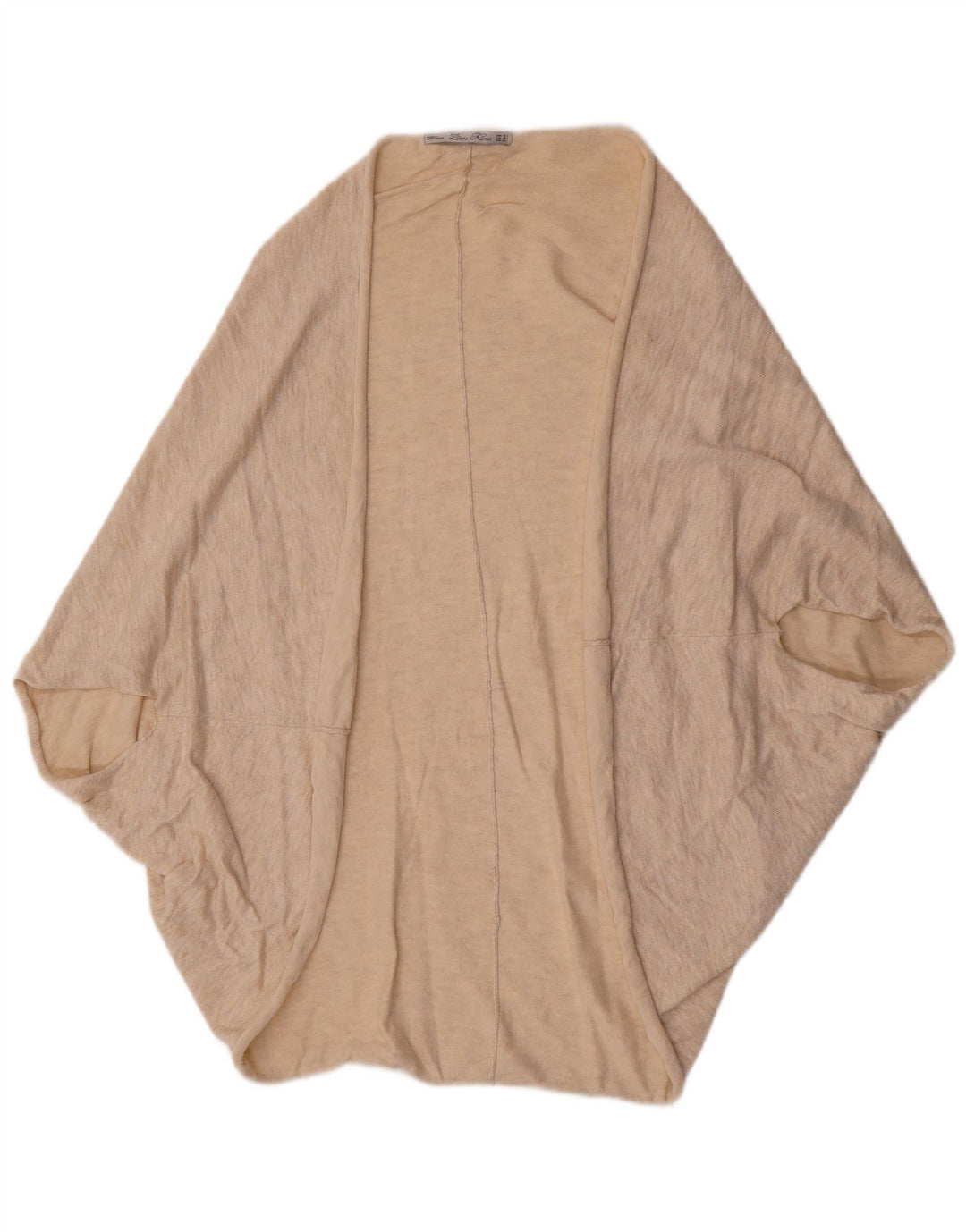 Zara Γυναικείο Open Poncho Jumper UK 14 Medium Beige
