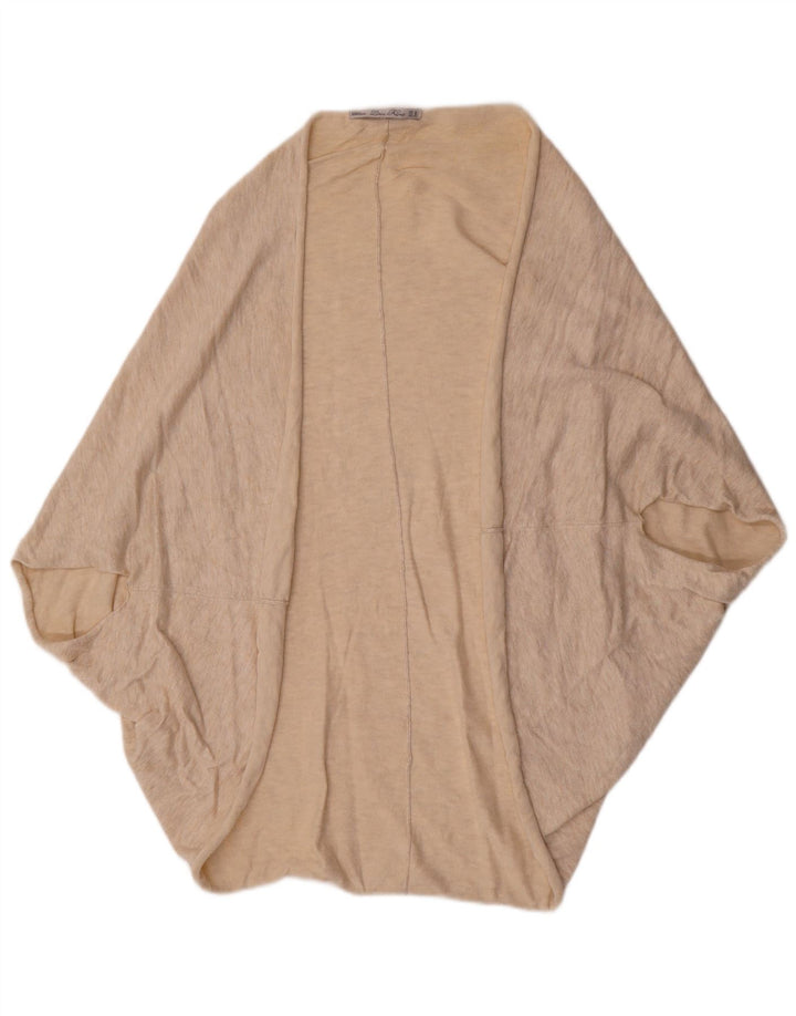 Zara Γυναικείο Open Poncho Jumper UK 14 Medium Beige