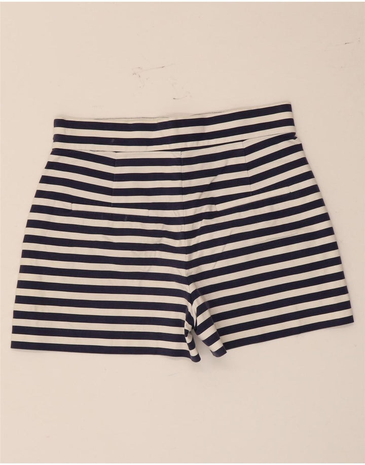 Zara Γυναικείο Hot Pants Medium W28 Navy Blue ριγέ βαμβακερό