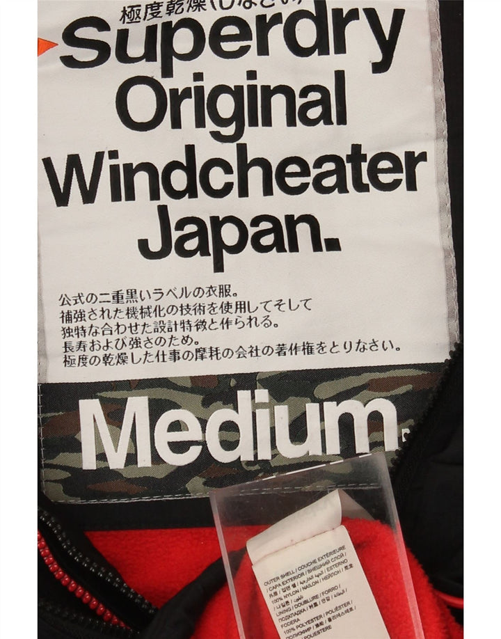 Superdry Γυναικείο Μπουφάν Windbreaker Graphic UK 14 Medium Black