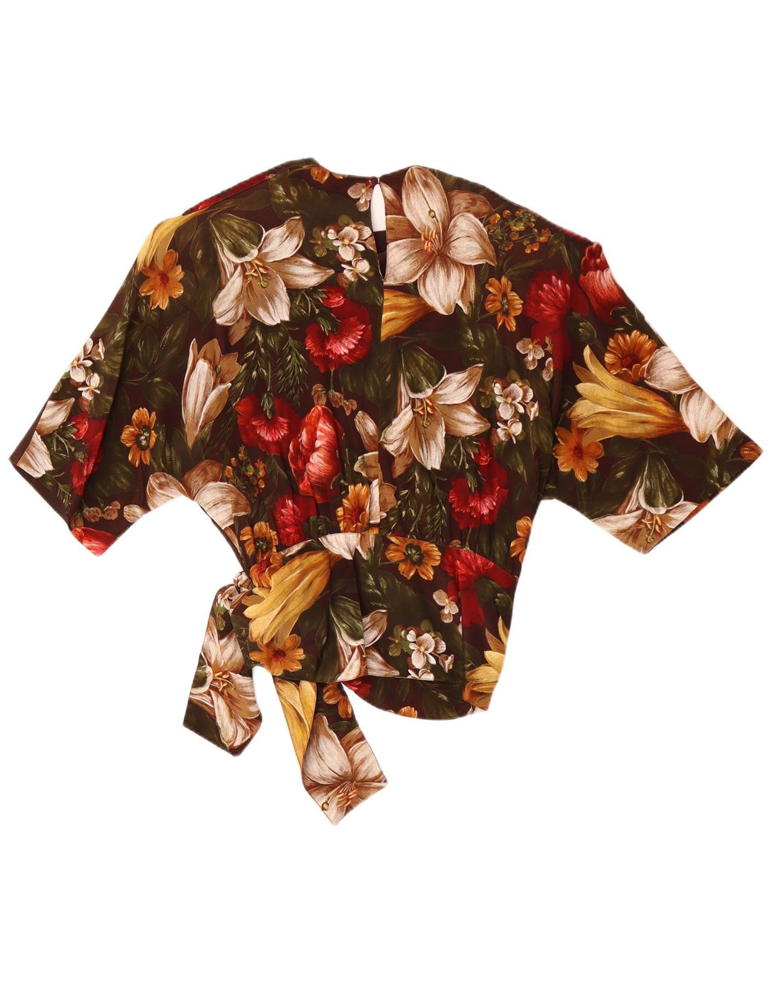 Punto e Virgola Γυναικεία Μπλούζα Top IT 44 Μεσαίο Καφέ Floral Acetate