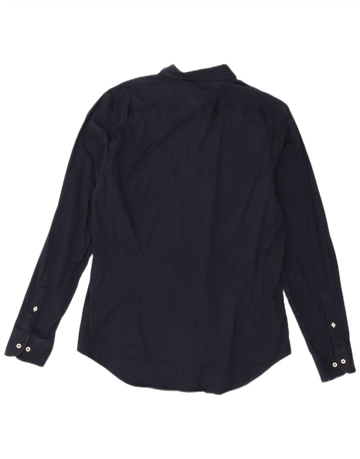Ανδρικό πουκάμισο Tommy Hilfiger XL Navy Blue Cotton