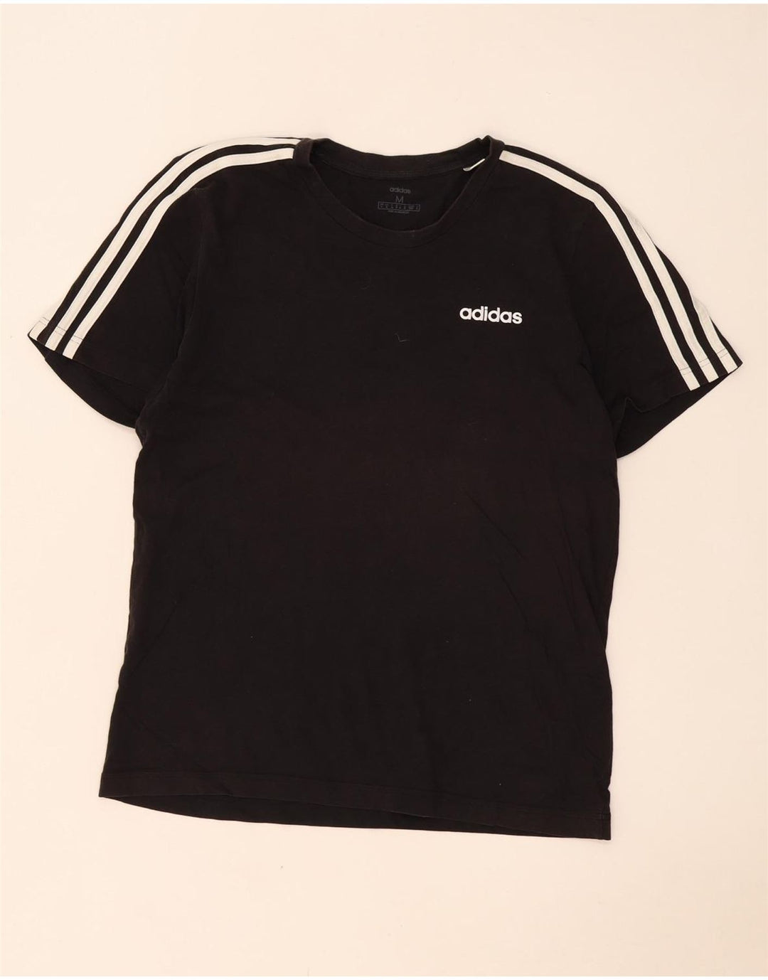 Ανδρικό T-Shirt Adidas Τοπ μεσαίο μαύρο βαμβακερό