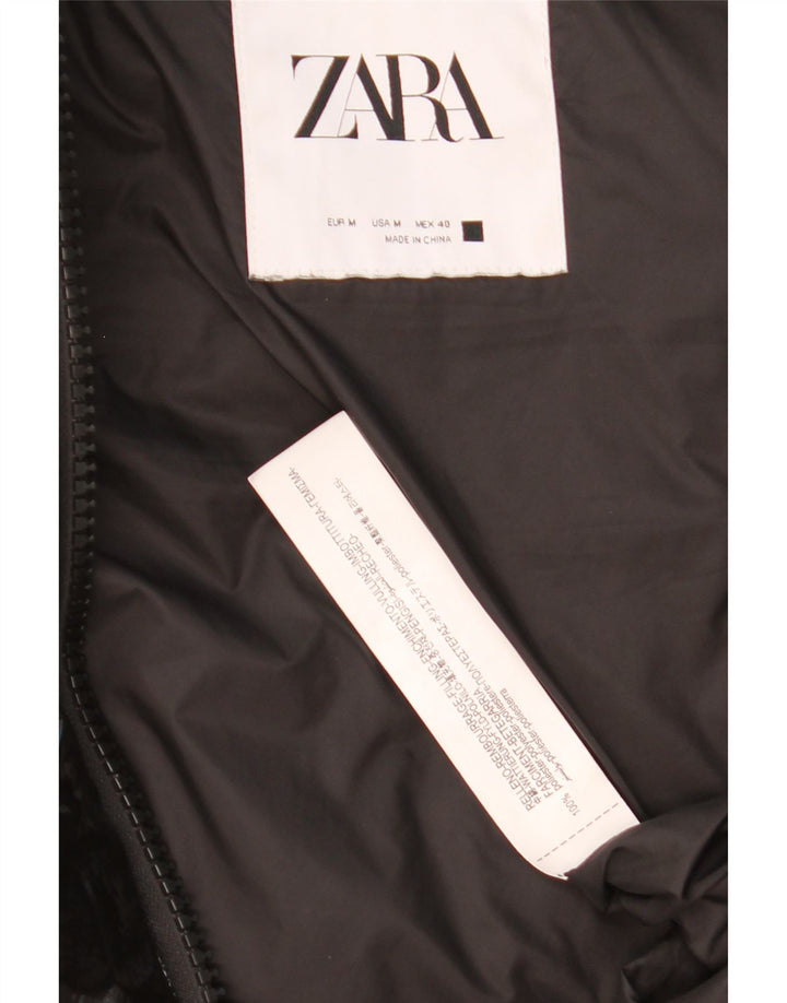 ZARA Ανδρική κουκούλα με επένδυση Gilet UK 38 Μεσαίου Μαύρου Πολυεστέρα