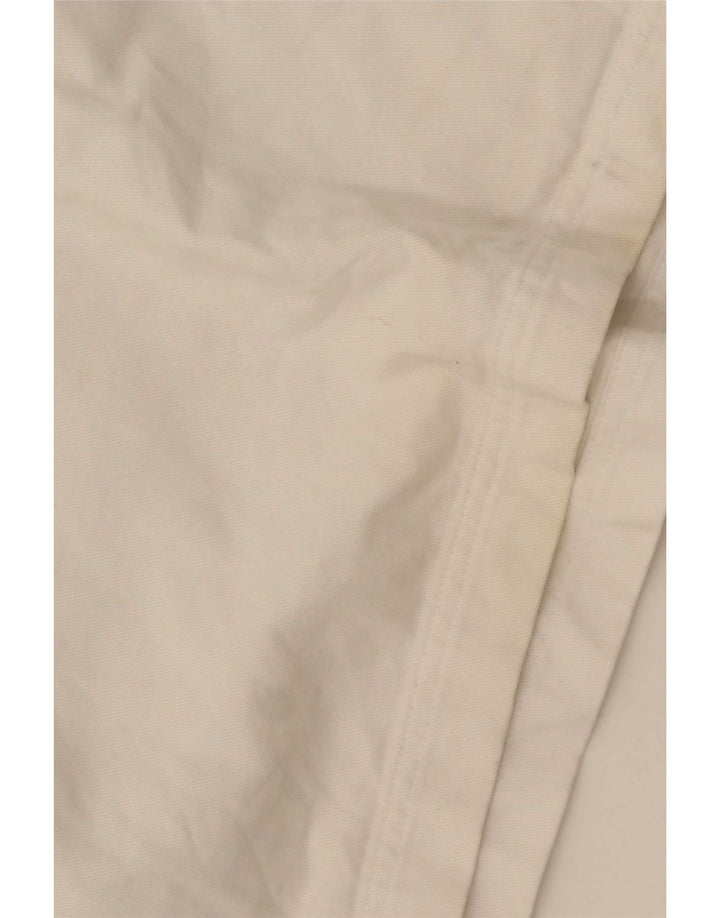 Crew Clothing Ανδρικό πουλόβερ πουκάμισο μεγάλο λευκό ριγέ βαμβακερό