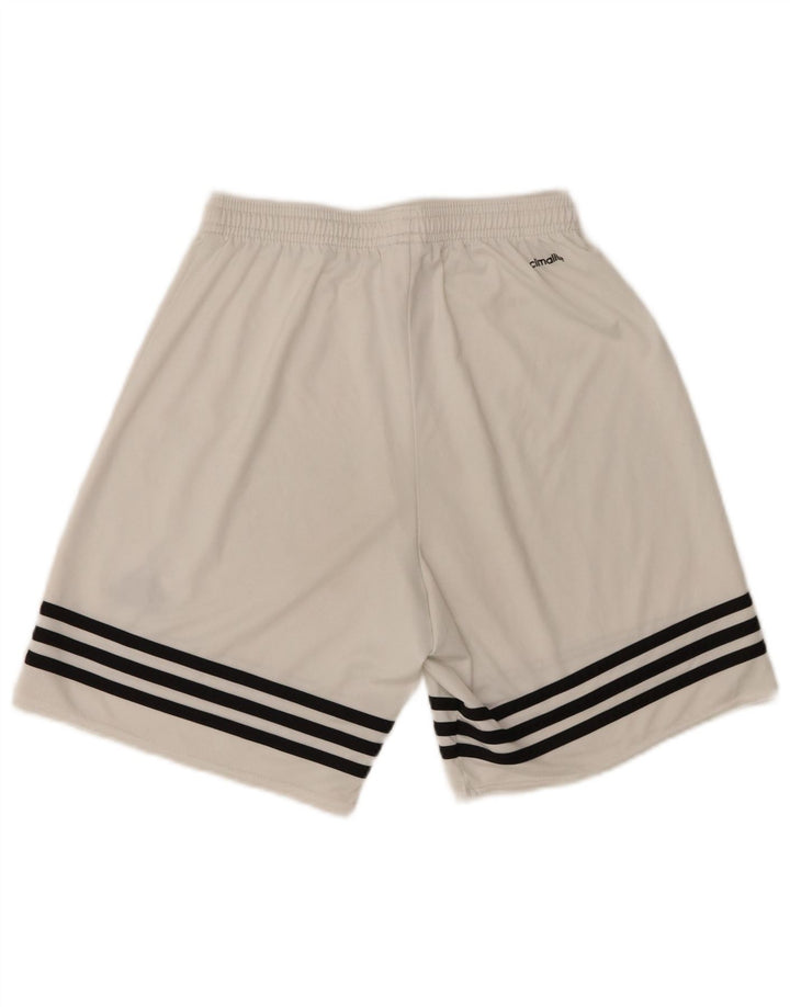 Ανδρικό αθλητικό σορτς Adidas Climalite Μικρό λευκό πολυεστέρα