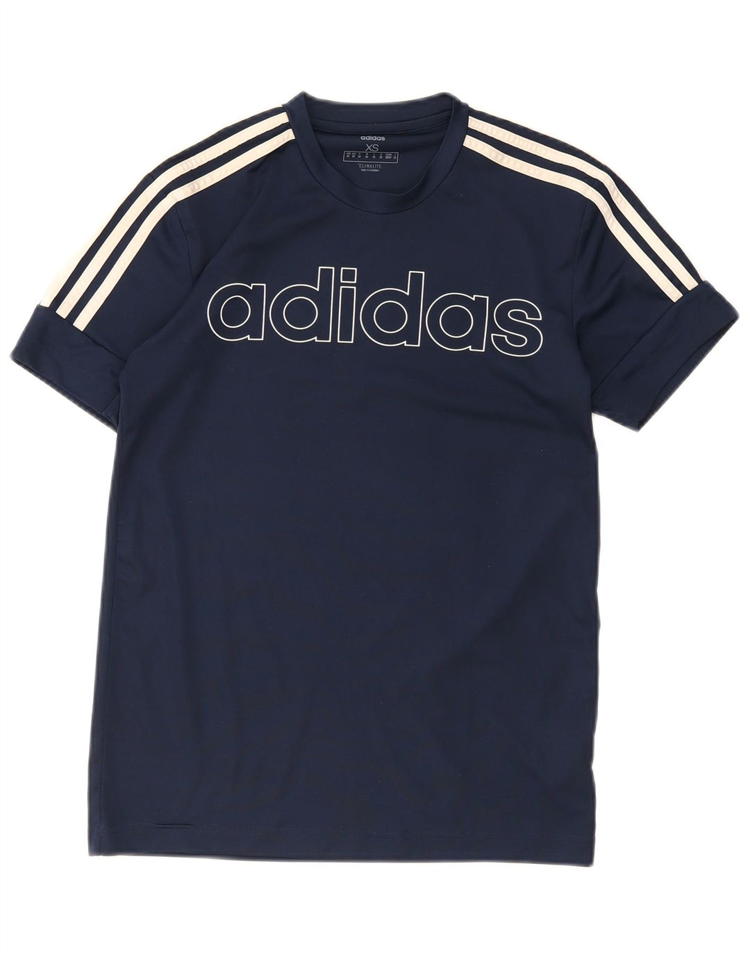 Ανδρικό γραφικό T-Shirt Adidas Climalite Top XS Navy Blue Polyester