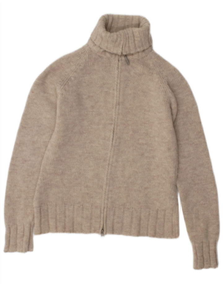 Γυναικείο πουλόβερ ζακέτα Laura Ashley UK 14 μεσαίο μπεζ μαλλί