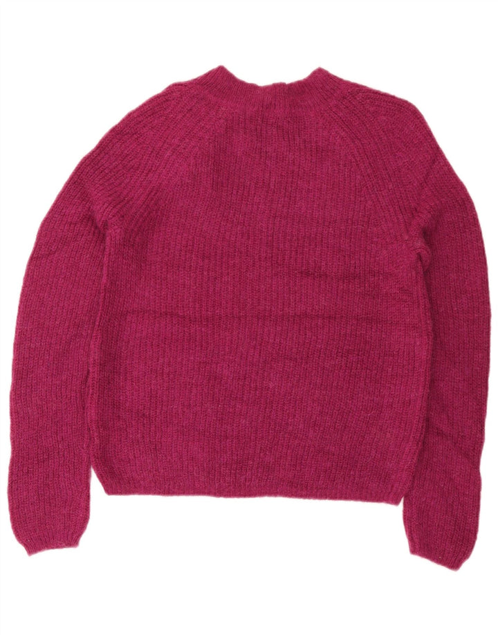 J. CREW Γυναικείο πουλόβερ με λαιμό σκάφος UK 10 Small Pink Polyamide