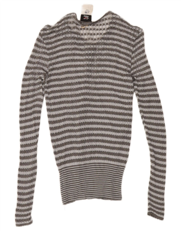 GF FERRE Γυναικείο σετ 2 τεμαχίων UK 4 XS γκρι ριγέ