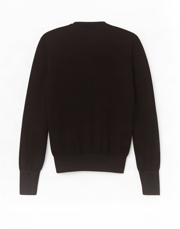 Zara Γυναικείο πουλόβερ με λαιμόκοψη Crop Crop UK 12 Medium Black