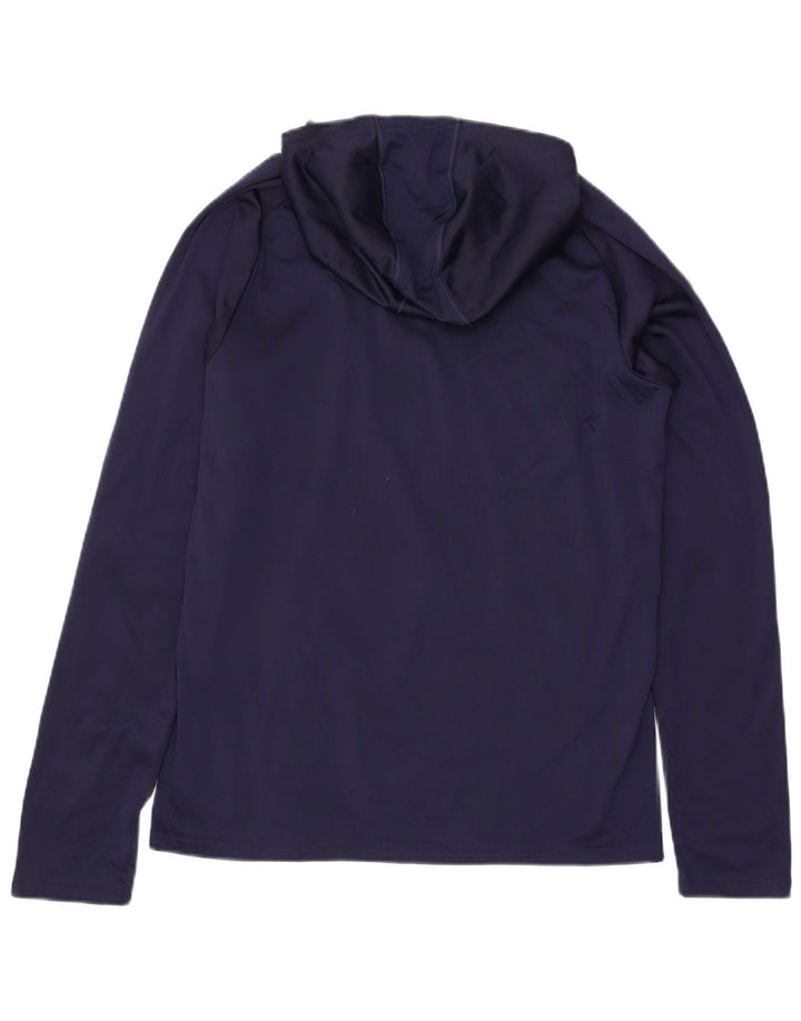 Ανδρική κουκούλα PUMA με μακρυμάνικο μεσαίο μπλε πολυεστέρας