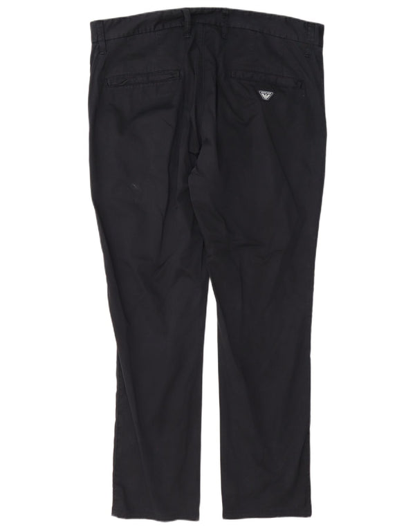Armani Ανδρικό ίσιο παντελόνι Chino EU 52 XL W38 L29 Navy Blue Cotton