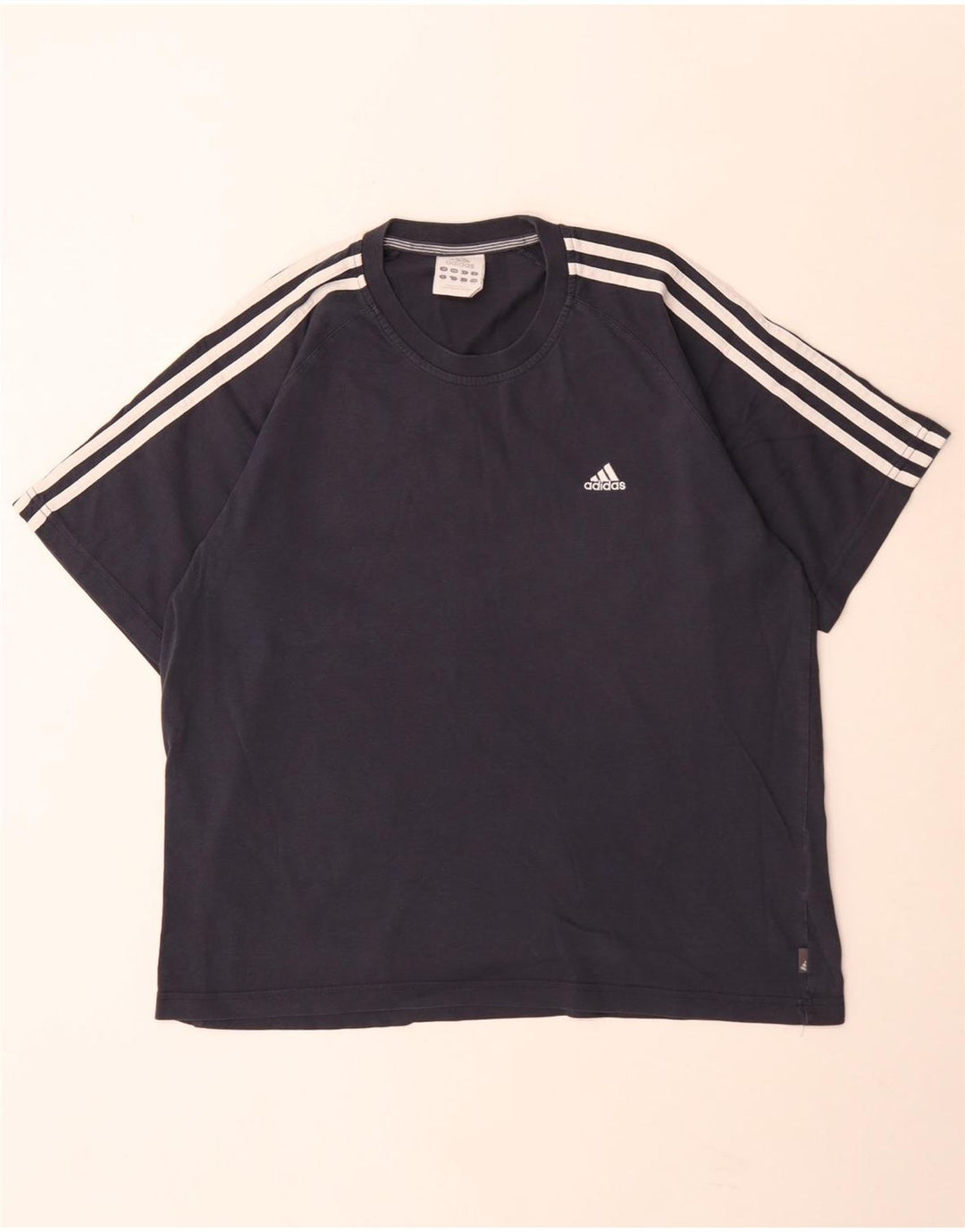 Ανδρικό T-Shirt Adidas Top Large Navy Blue από βαμβάκι