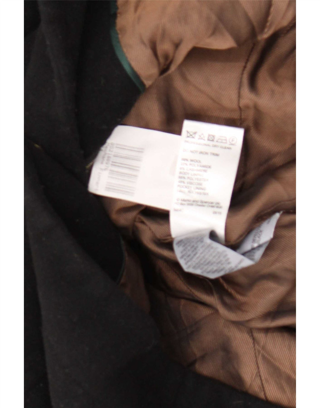 Marks & Spencer Γυναικείο Πανωφόρι UK 14 Medium Black Wool