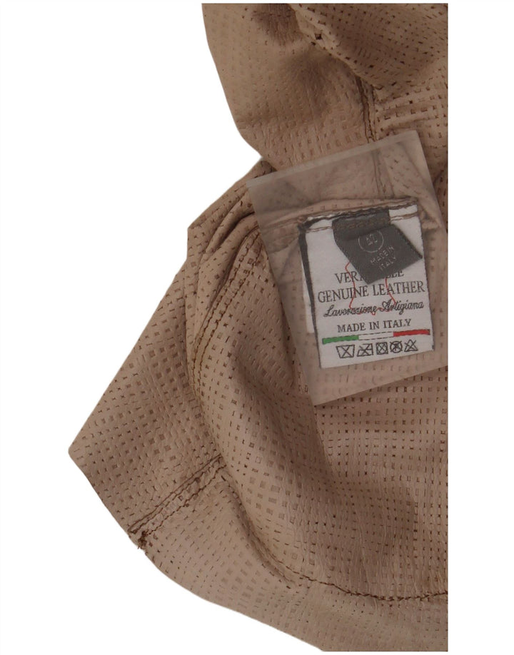 Lavorazione Artigiana Γυναικείο Μπουφάν Blazer 3 κουμπιών IT 42 Μεσαίο Καφέ