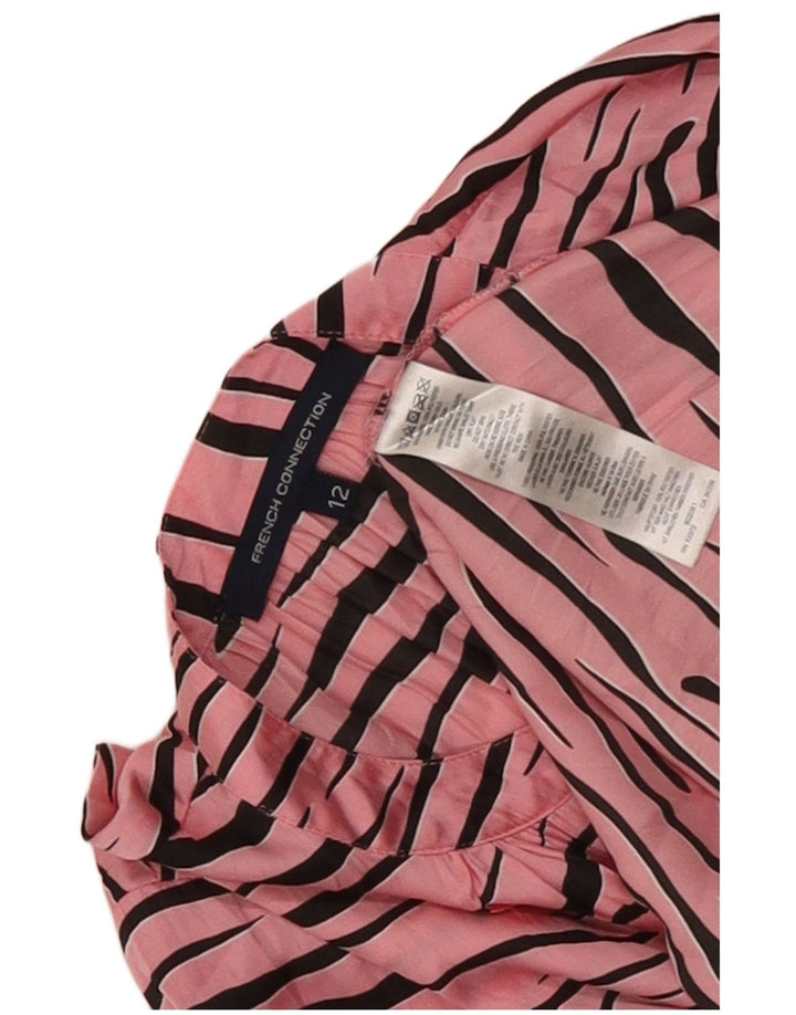 Γυναικεία μπλούζα French Connection Top UK 12 Medium Pink Animal Print