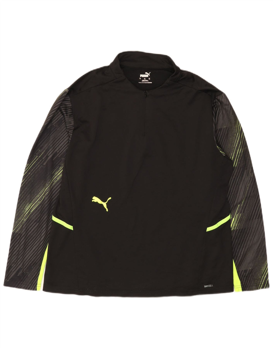 Γυναικεία φόρμα πουλόβερ με φερμουάρ PUMA Top UK 18 XL Μαύρο ριγέ
