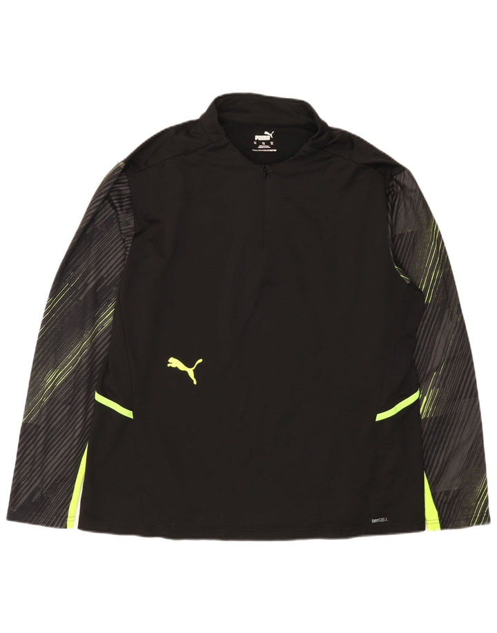 Γυναικεία φόρμα πουλόβερ με φερμουάρ PUMA Top UK 18 XL Μαύρο ριγέ