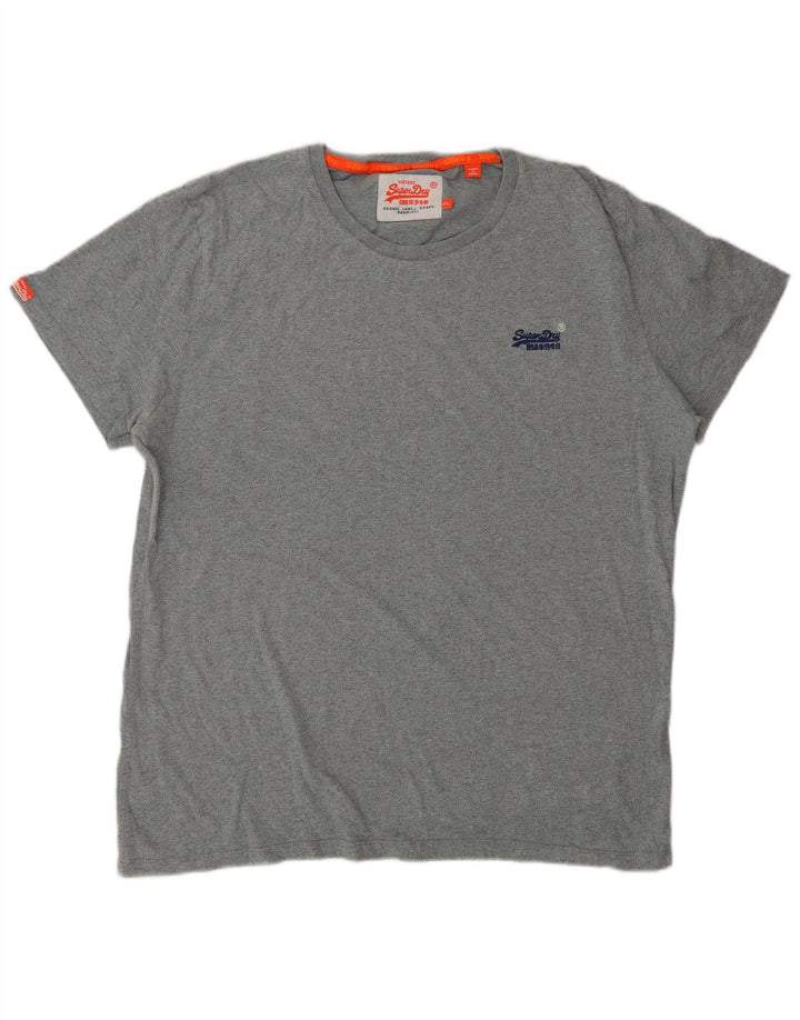 Superdry Ανδρικό T-Shirt Top 2XL Γκρι