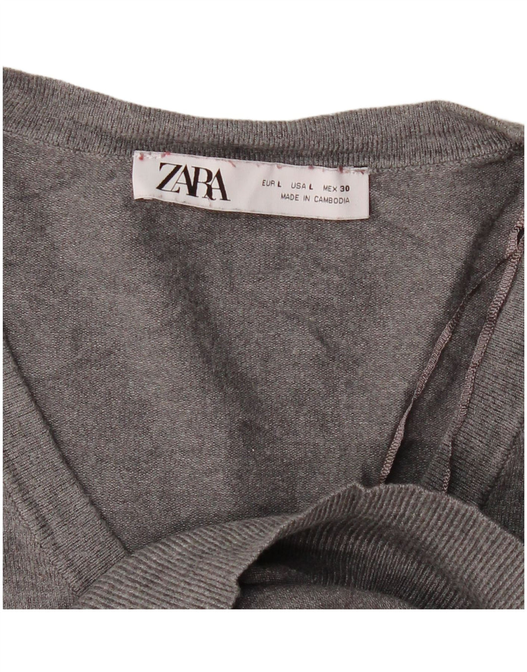 Zara Γυναικείο πουλόβερ UK 16 Large Grey
