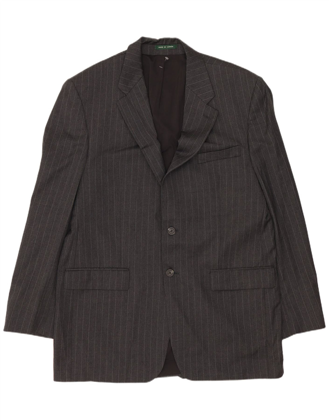 Ralph Lauren Ανδρικό σακάκι με 2 κουμπιά UK 42 XL μαλλί με γκρι ρίγες