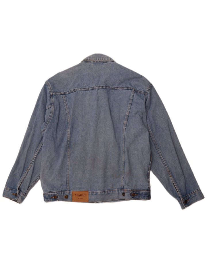 MAGIC VENTURE Γυναικείο Τζιν Μπουφάν UK 16 Μεγάλο Μπλε Βαμβακερό