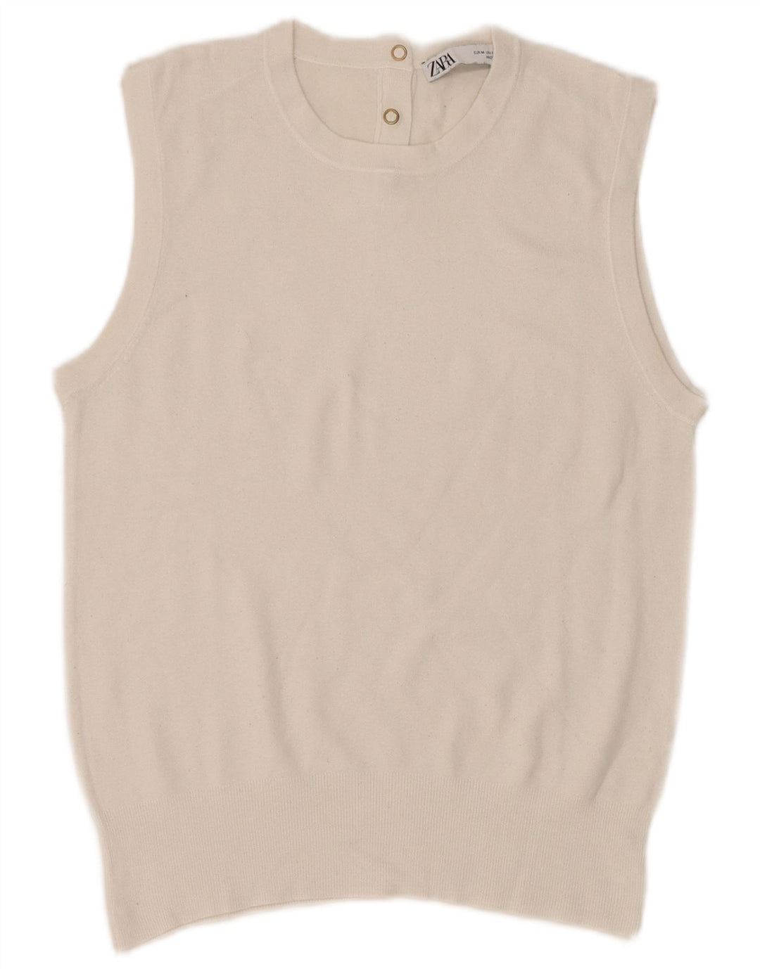 Zara Γυναικείο Γιλέκο Τοπ UK 12 Medium White