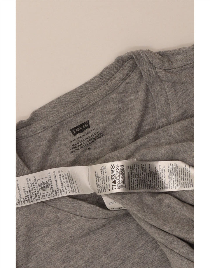 Ανδρικό γραφικό T-Shirt Levi's Top Βαμβακερό με μεσαίο γκρι χρώμα